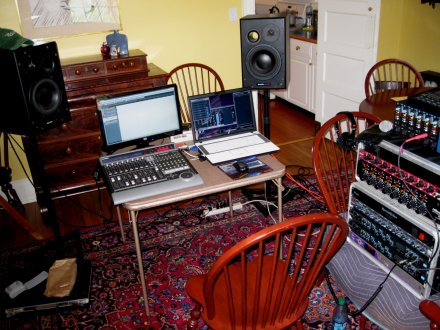 Home Recording Control Room with Millennia and API mic pre's